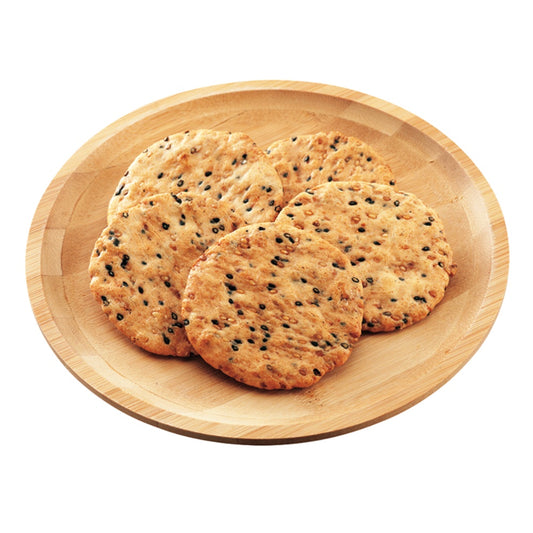 Iwatsuka Barley Oats Sesame Rice Crackers Healthy Snack 9pcs x 12-Pack Made in Japan