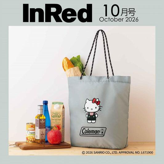 InRed 2026年10月號|Coleman × Hello Kitty 戶外風繩索提把托特包 Outdoor Rope Handle Tote Bag