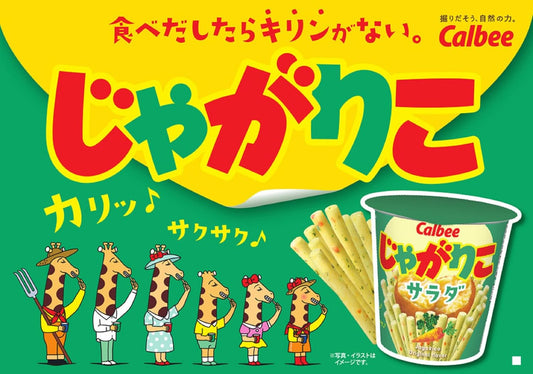 Calbee 卡樂B JagaRico bits 一口薯條 經典沙律味 100g x 12包優惠裝