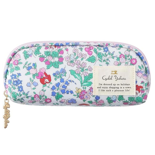 Cyalel Yahata 日本製 Sanrio My Melody Liberty 花紋 碎花 軟式拉鍊眼鏡盒 花紋、碎花