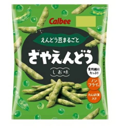 Calbee 卡樂B 鹽味整條荷蘭豆條 高纖高鈣 61g x 12包優惠裝