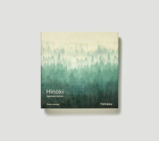 日本香堂Yohaku|日本製 Hinoki 檜木香錐 12 個組