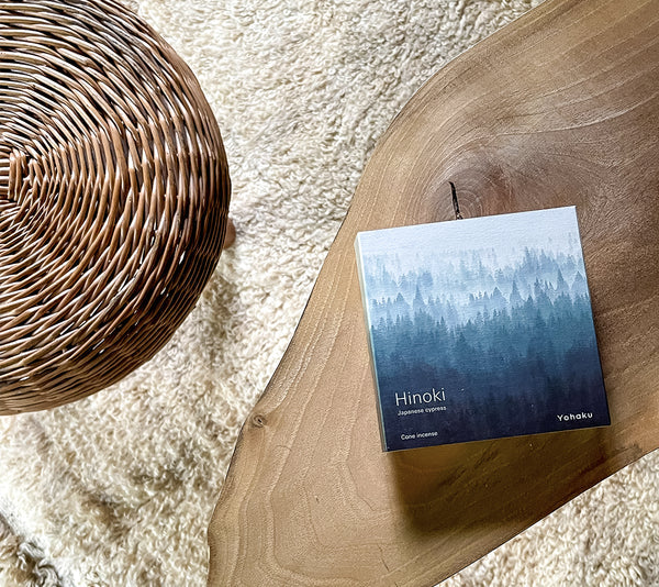 日本香堂Yohaku|日本製 Hinoki 檜木香錐 12 個組