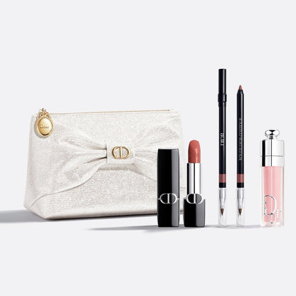 DIOR Couture Lip Essentials Set 2026 日本官方 聖誕新年 節日限定 3款唇妝 閃爍化妝袋 Gift 禮品套裝