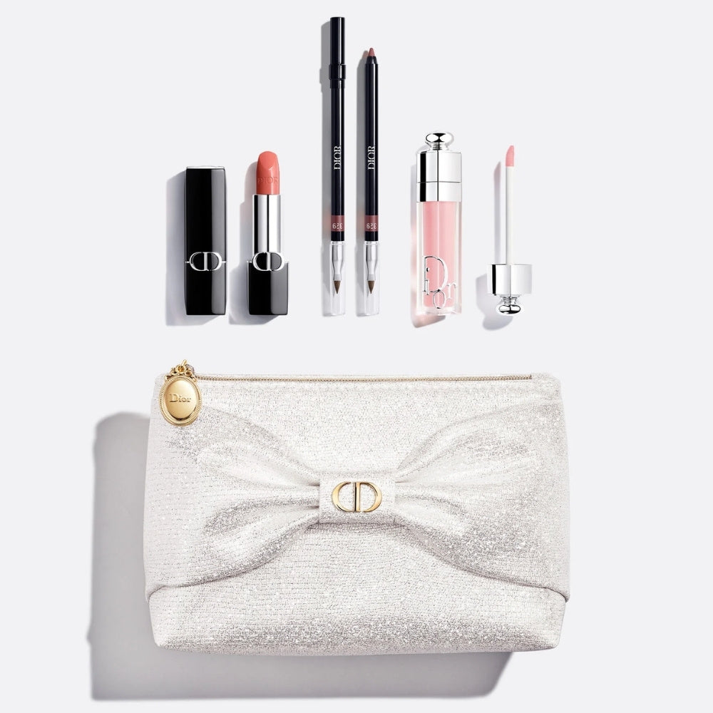 DIOR Couture Lip Essentials Set 2026 日本官方 聖誕新年 節日限定 3款唇妝 閃爍化妝袋 Gift 禮品套裝