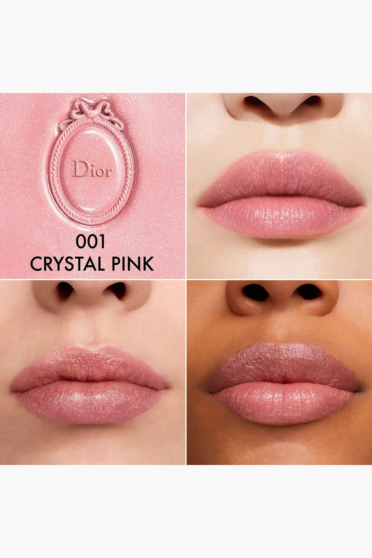 DIOR Medallion 2026 日本專櫃 聖誕限定 水晶粉紅潤唇膏 手機裝飾吊飾