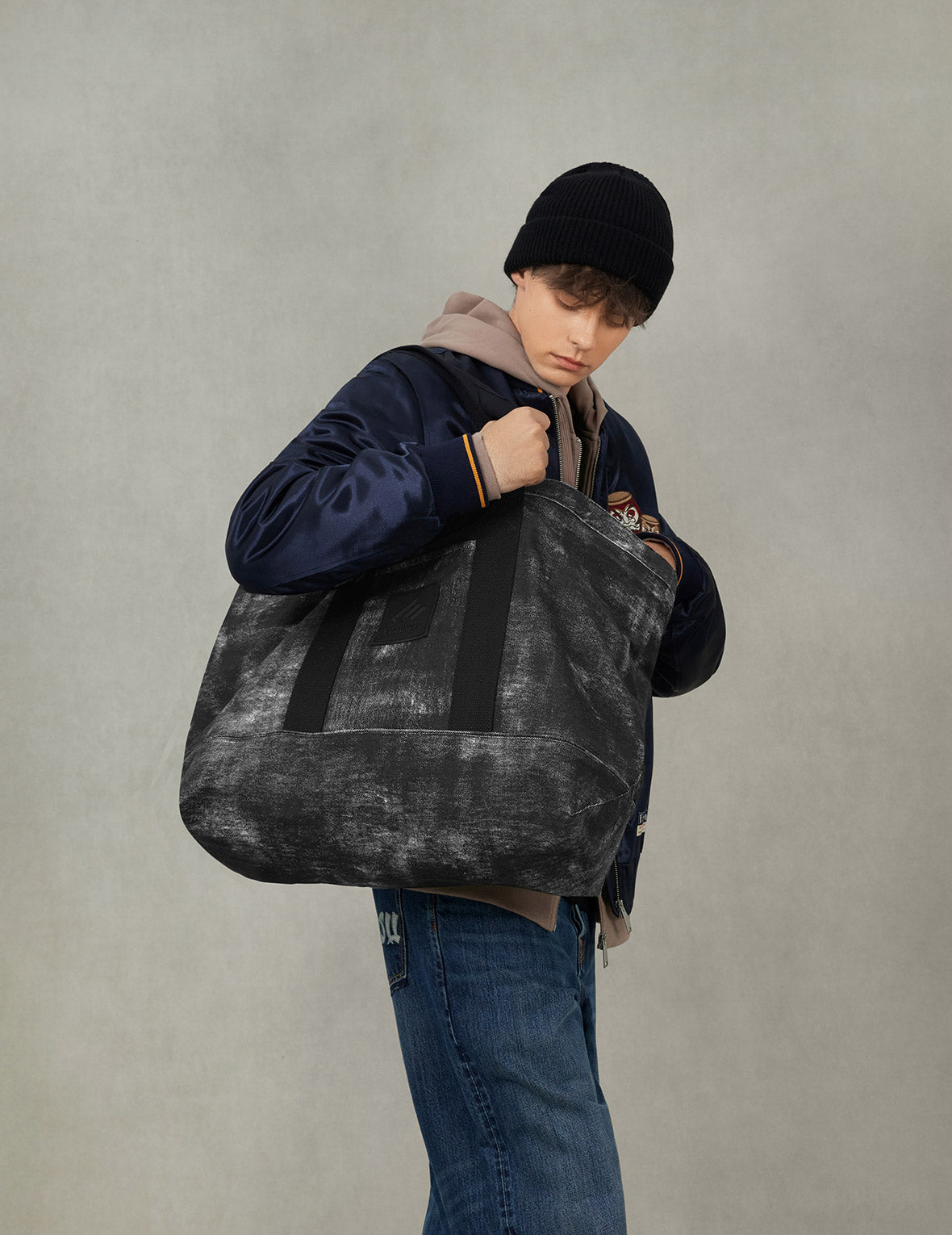 EVISU｜3D EVISUKURO Embroidery Tote Bag 手提袋 單膊袋 單肩包