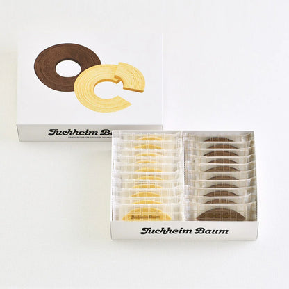 Juchheim 經典切片年輪蛋糕綜合禮盒 20件裝 原味/朱古力 送禮自用首選