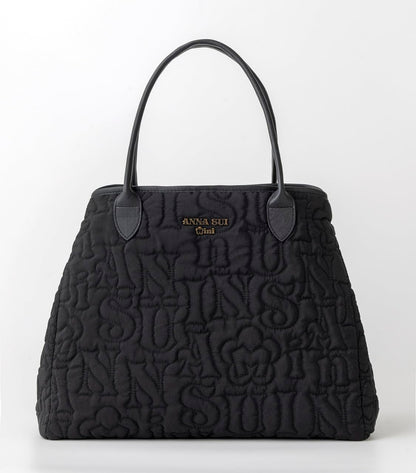 ANNA SUI mini 雙面可用 Logo 絎縫托特袋 Tote Bag 寶島社品牌特刊