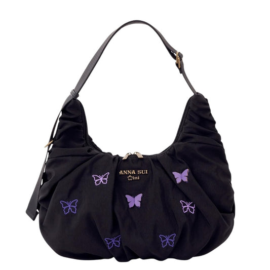 ANNA SUI mini 2way 兩用牛角包袋 半月包 可頌包 小手袋 斜孭袋 肩背袋 品牌特刊