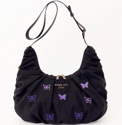 ANNA SUI mini 2way 兩用牛角包袋 半月包 可頌包 小手袋 斜孭袋 肩背袋 品牌特刊