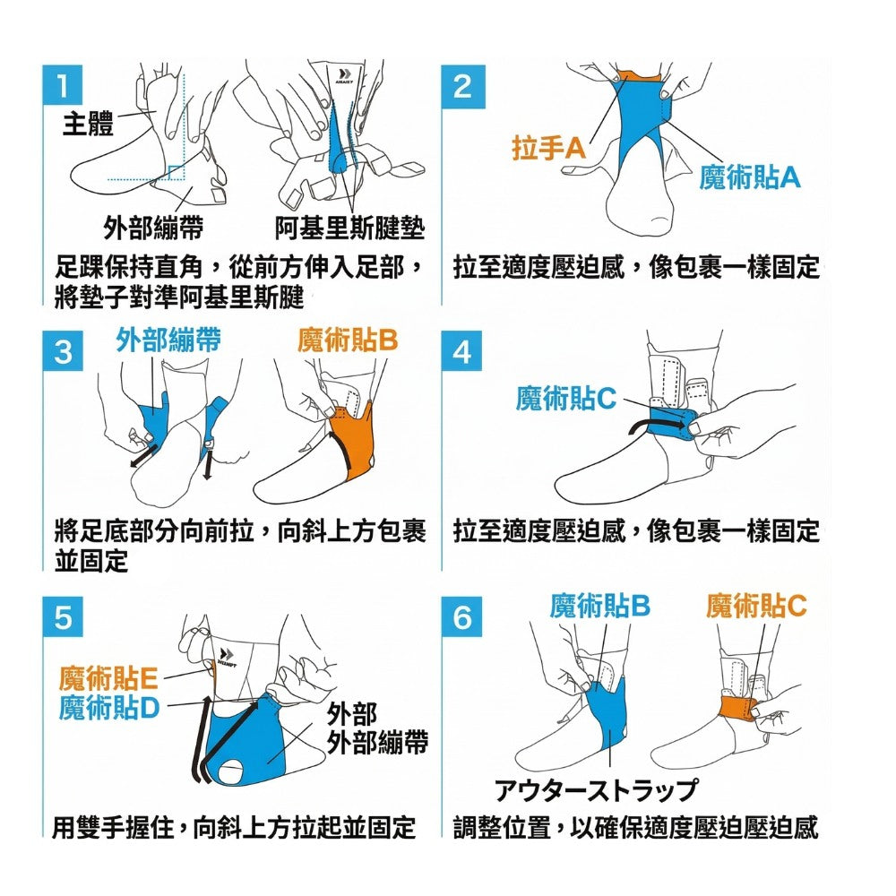 ZAMST AT-1 跟腱護具 阿基里斯腱 腳筋斷裂 筋腱炎 專屬防護 運動創傷復康 減輕牽拉負擔