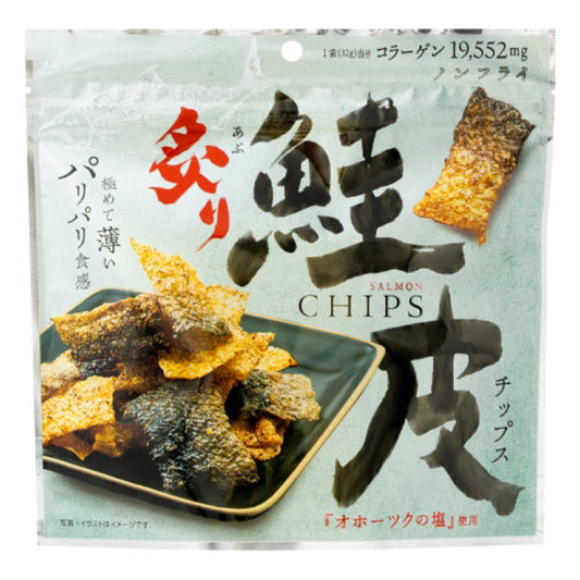 MD 炙燒鮭魚皮脆片 日本佐酒小食 32g x 6包