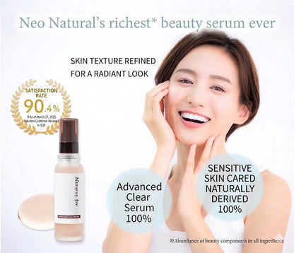 neo natural Natures for Advance Clear Serum for Sensitive Skin, Made in Japan 32ml x 2