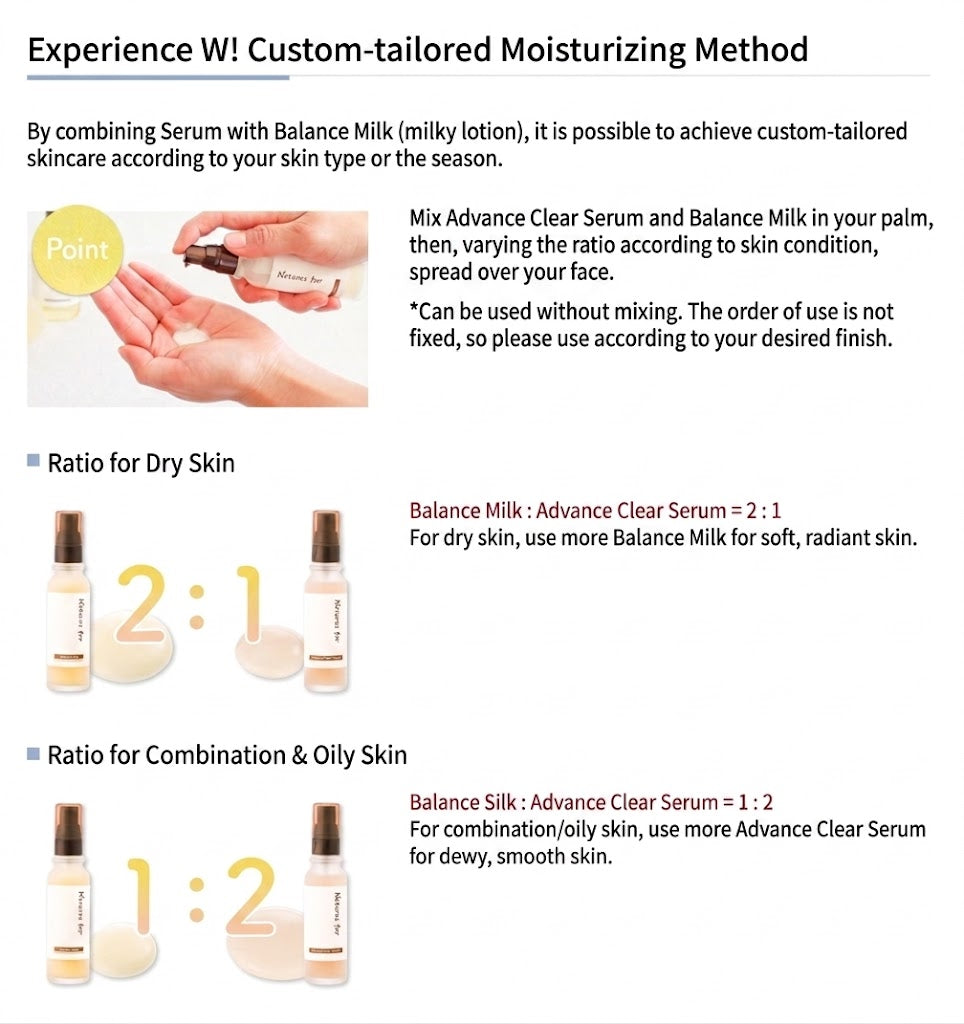 neo natural Natures for 日本製 有機透亮抗老精華液 敏感肌用 Advance Clear Serum 32ml x 2瓶