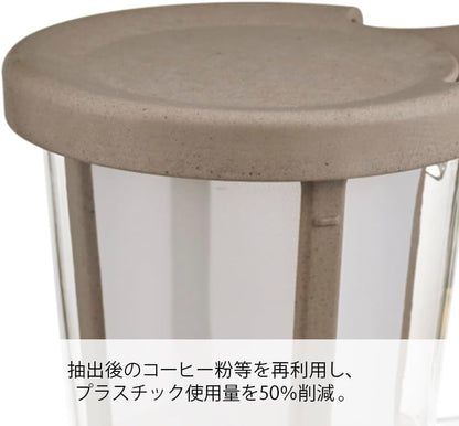 HARIO 日本製 BATON 環保系列 獨享杯單人免濾紙手沖咖啡壺 170ml BT-OCM-01