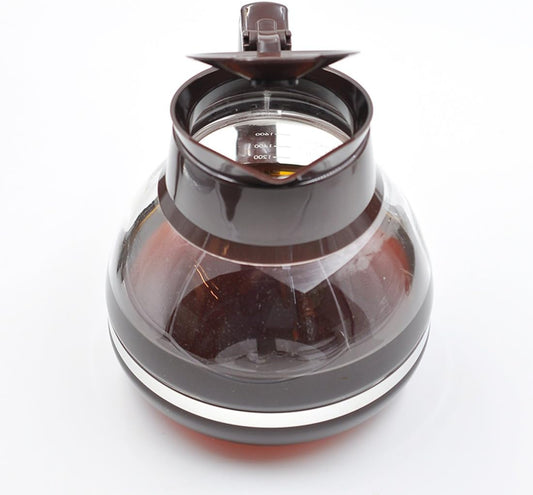 HARIO 日本製 商用高機能不鏽鋼雙帶耐熱玻璃咖啡壺 1800ml CDH-18CBR