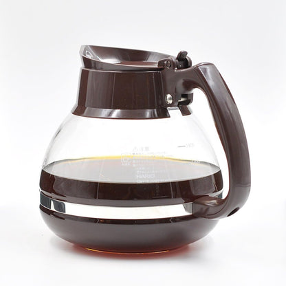 HARIO 日本製 商用高機能不鏽鋼雙帶耐熱玻璃咖啡壺 1800ml CDH-18CBR