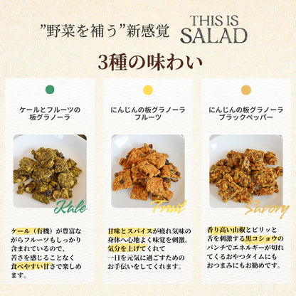 TOKYOBAL KAWAÌINE This is Salad 甜味 紅蘿蔔與水果蔬菜燕麥脆片 烤穀片 健康零食 2包優惠裝