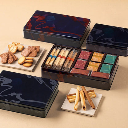 YOKU MOKU Cinq Delices 六種美味什錦禮盒50件裝 雪茄蛋卷 曲奇 滿月圓餅 秋冬限定