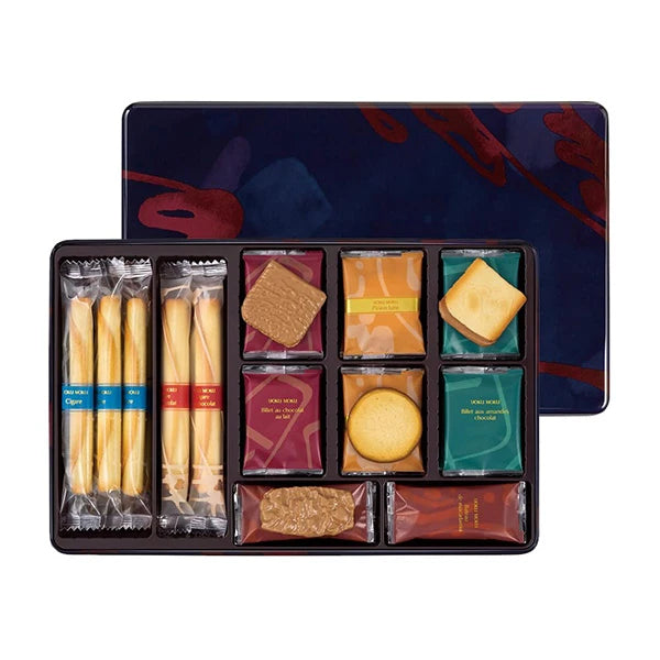 YOKU MOKU Cinq Delices 六種美味什錦禮盒50件裝 雪茄蛋卷 曲奇 滿月圓餅 秋冬限定