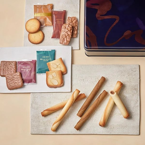 YOKU MOKU Cinq Delices 七種美味什錦禮盒60件裝 雪茄蛋卷 曲奇 滿月圓餅 秋冬限定