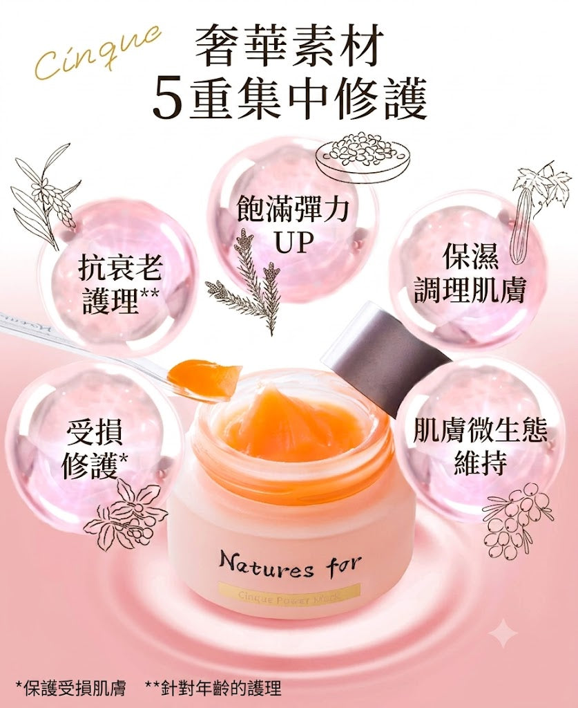 neo natural Natures for Cinque Power Mask Cream, Made in Japan 20ml x 2