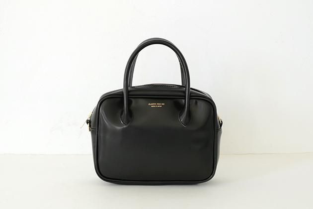 CLASKA｜日本製 BANK 迷你波士頓包 - 黑色合成皮革