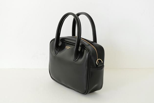 CLASKA｜日本製 BANK 迷你波士頓包 - 黑色合成皮革