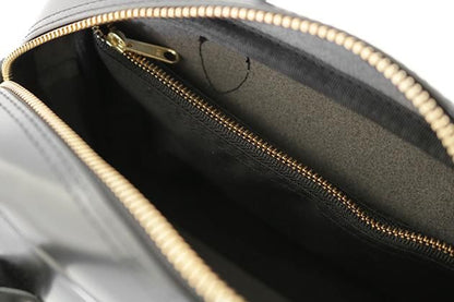 CLASKA｜日本製 BANK 迷你波士頓包 - 黑色合成皮革