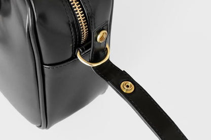 CLASKA｜日本製 BANK 迷你波士頓包 - 黑色合成皮革