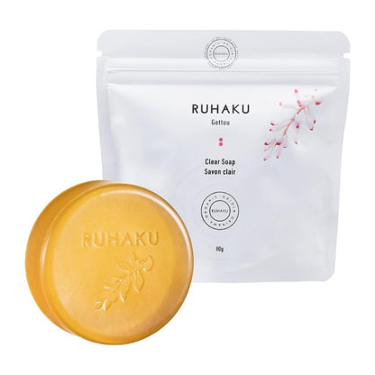 RUHAKU 琉白 日本製 沖繩月桃 淨透潔面皂 Clear Soap 80g x 2件優惠裝