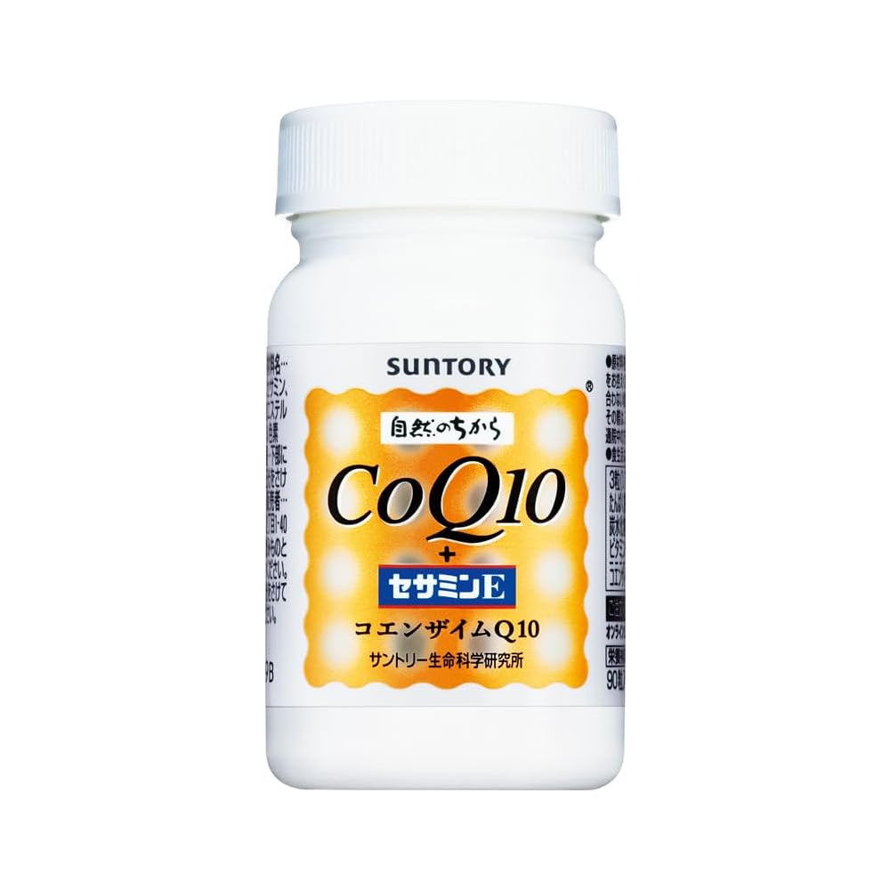 日本Suntory CoQ10+芝麻明+維他命E 1樽 90粒/30日份量 輔酶Q10 增強活力 美肌美顏