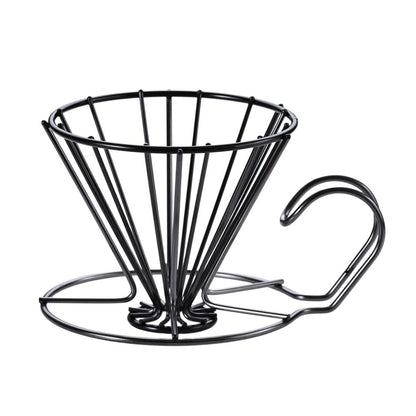 KOGU Stainless Steel Wire Frame Coffee Dripper Matte Black 2-4 Cups 41300 Made in Japan