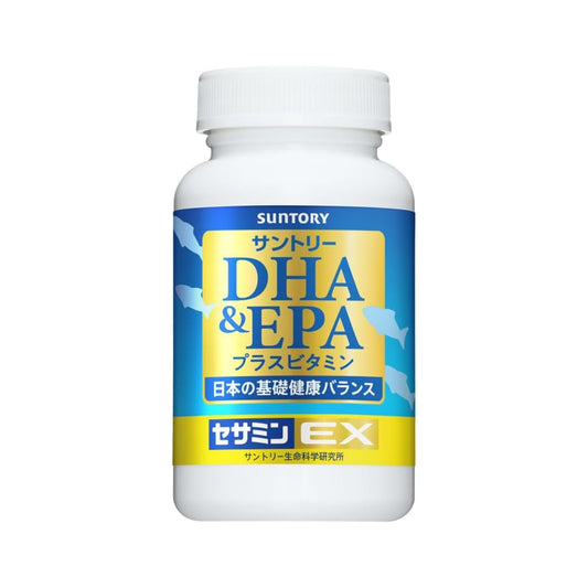 日本Suntory 魚油丸 DHA&EPA + 芝麻明EX 1樽 240粒/60日份量 健康基礎之源