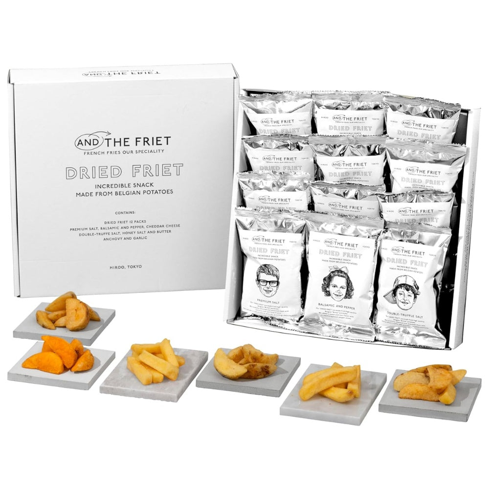 AND THE FRIET 頂級比利時薯條餅乾 迷你12包裝禮盒 6款人氣口味
