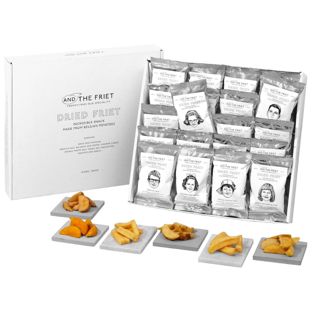 AND THE FRIET 頂級比利時薯條餅乾 迷你20包裝禮盒 6款人氣口味