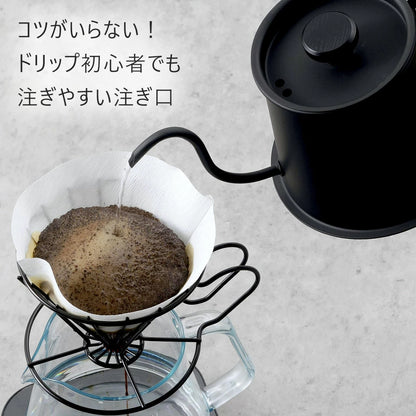 KOGU Two Drip Pot Pro Matte Black 500ml 46888 Made in Japan