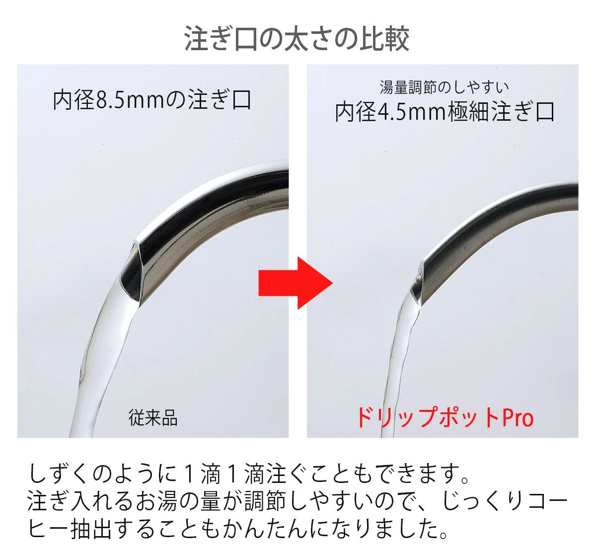 KOGU Two Drip Pot Pro Matte Black 500ml 46888 Made in Japan