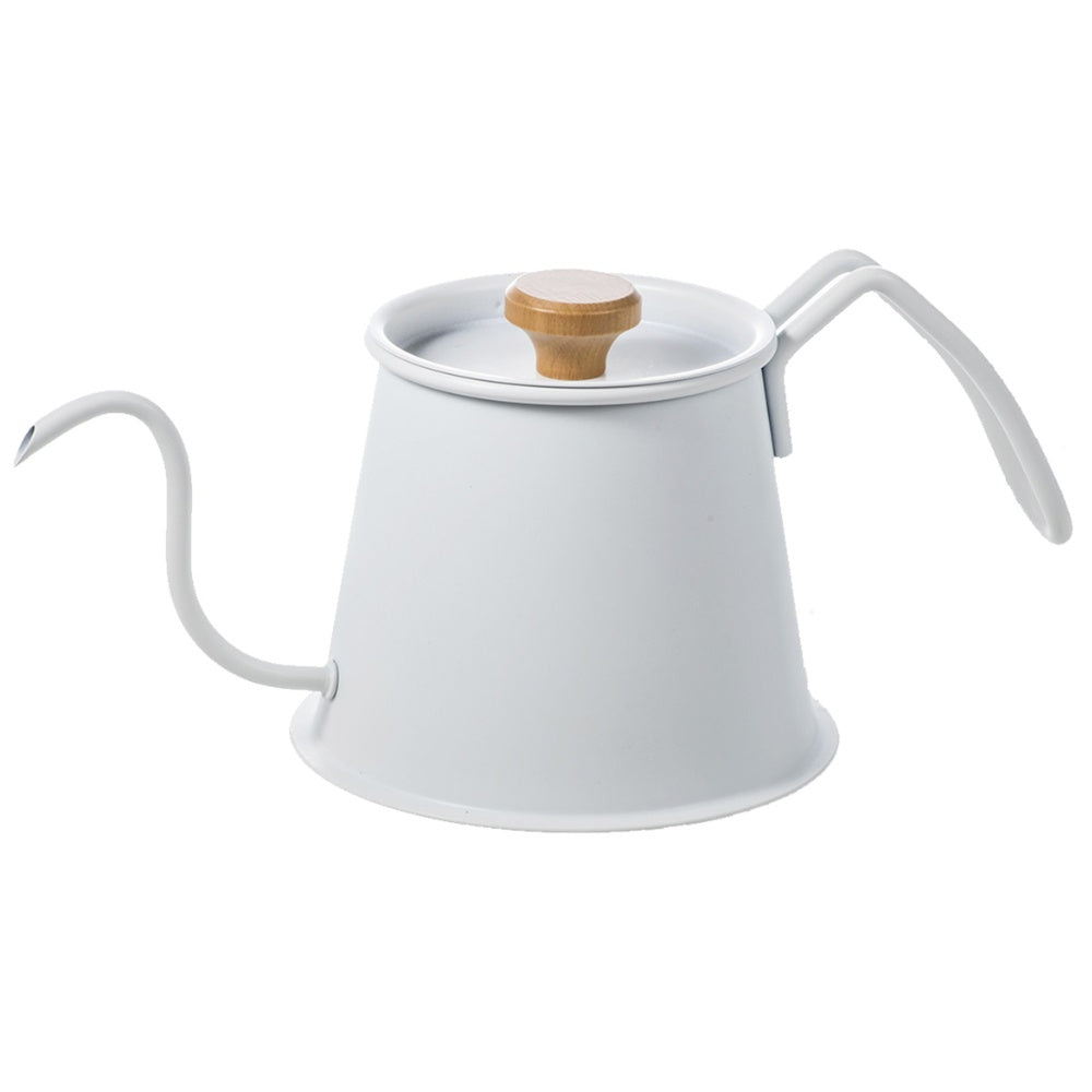KOGU 珈琲考具 日本製 專業雙杯極細口手沖咖啡壺Pro 磨砂白色款 500ml 47301