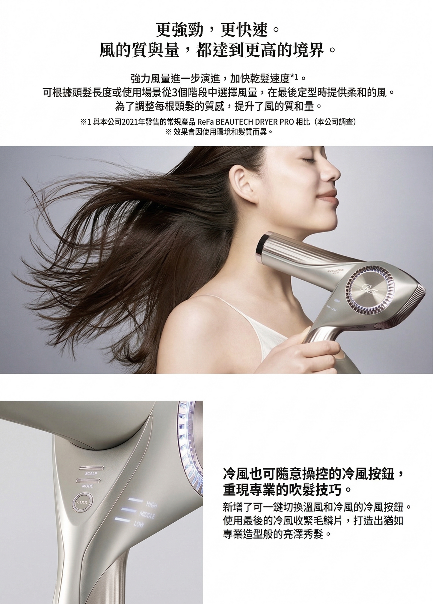 ReFa BEAUTECH DRYER BX W Smart Hair Dryer Universal Voltage