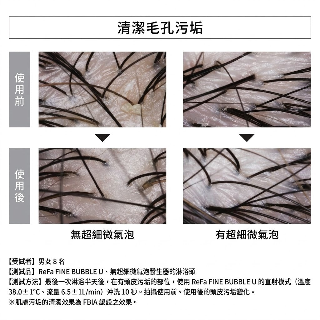 ReFa FINE BUBBLE U+ Shower Head for Hair & Scalp Care