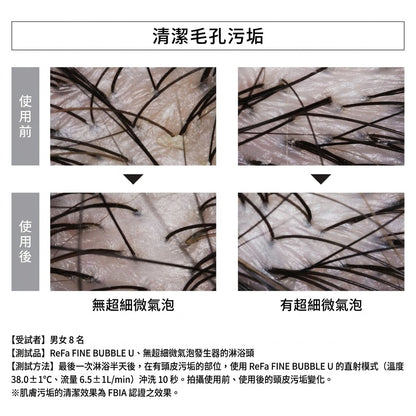 ReFa FINE BUBBLE U+ Shower Head for Hair & Scalp Care