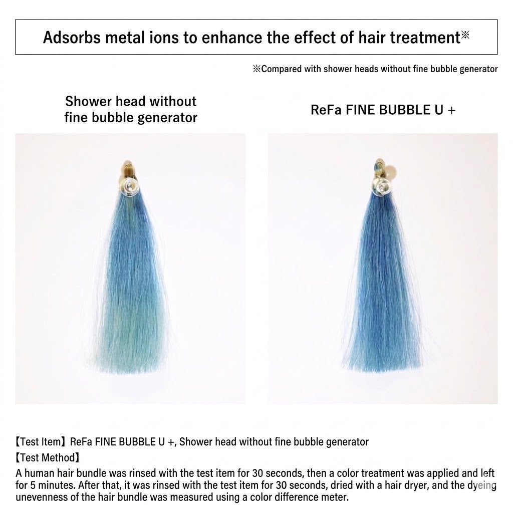 ReFa FINE BUBBLE U+ Shower Head for Hair & Scalp Care