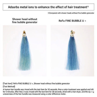 ReFa FINE BUBBLE U+ Shower Head for Hair & Scalp Care