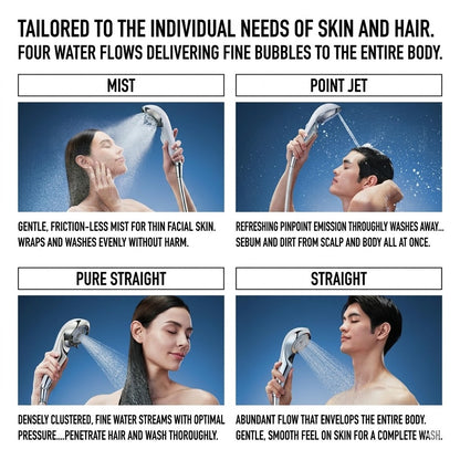 ReFa FINE BUBBLE U+ Shower Head for Hair & Scalp Care