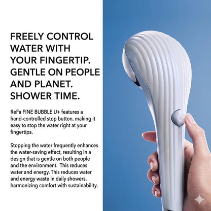ReFa FINE BUBBLE U+ Shower Head for Hair & Scalp Care