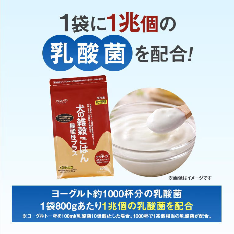 Animal One Functional Active Chicken Complete Dog Food 800g x 2-Pack Made in Japan