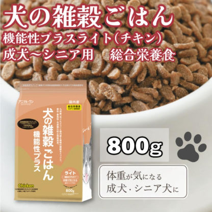 Animal One 日本產 機能輕盈 低脂肪 高膳食纖維 雞肉全營養 成犬至老犬 狗糧 800g x 2袋