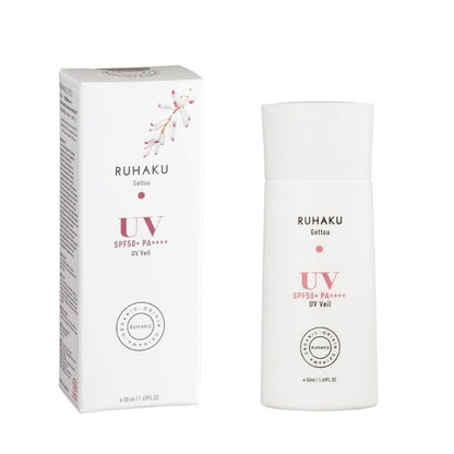 RUHAKU 琉白 日本製 沖繩月桃 輕透保濕 有機防曬乳 敏感肌用 SPF50+ PA++++ Gettou UV Veil 50ml